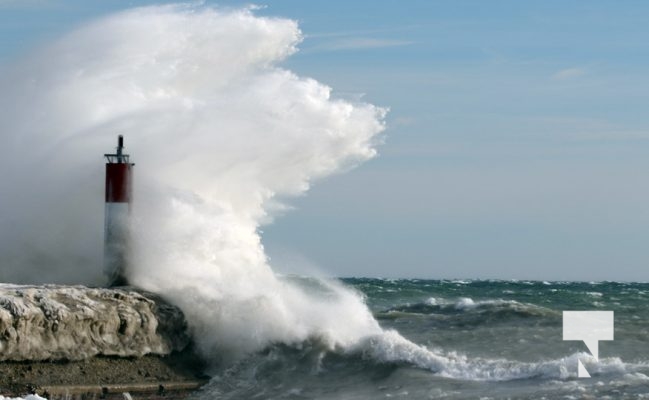 January 27, 2025 wind Port Hope Light House 426