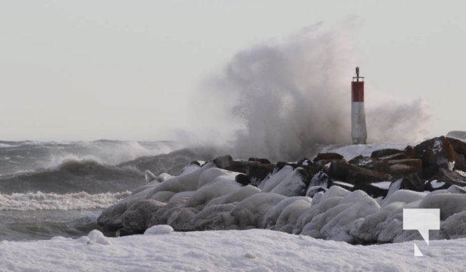 January 27, 2025 wind Port Hope Light House 430