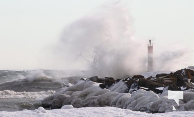 January 27, 2025 wind Port Hope Light House 431