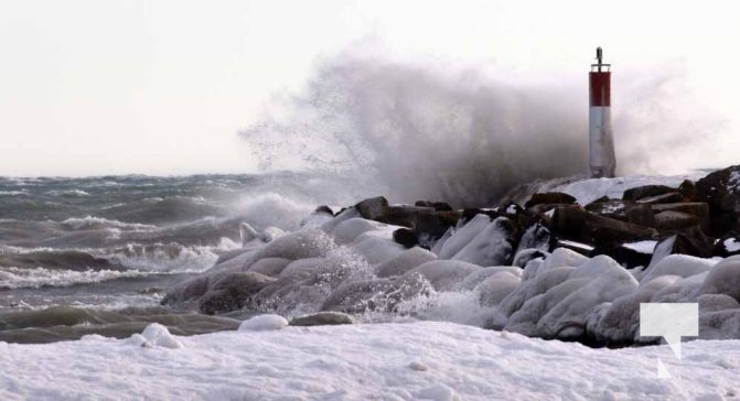 January 27, 2025 wind Port Hope Light House 432