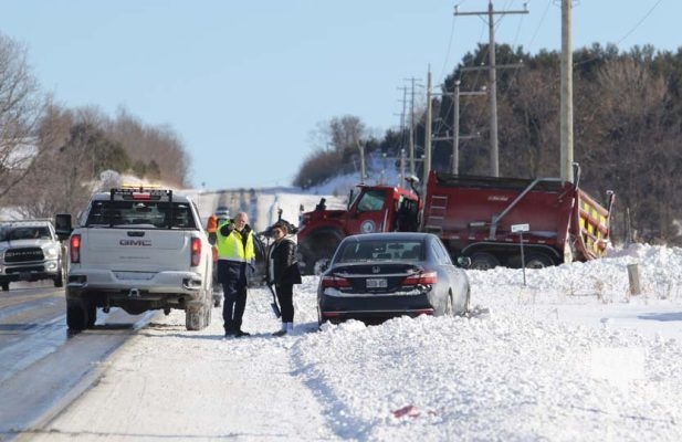 January 28, 2025 vehicles in ditch Hamilton Township 468