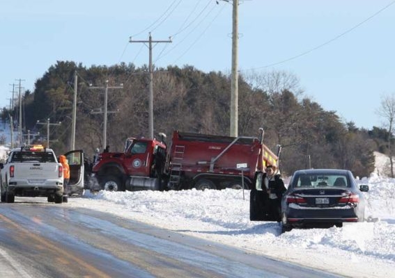 January 28, 2025 vehicles in ditch Hamilton Township 469