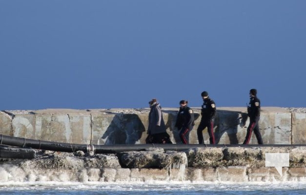 January 5, 2025 Woman on Cobourg Pier Police 43