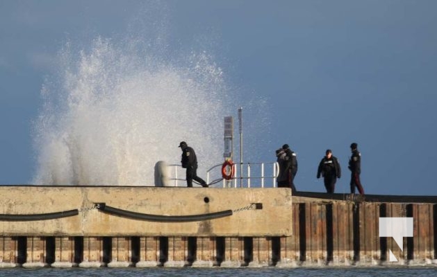 January 5, 2025 Woman on Cobourg Pier Police 44