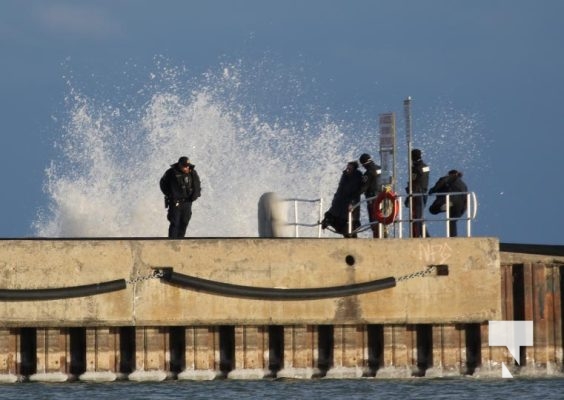 January 5, 2025 Woman on Cobourg Pier Police 45