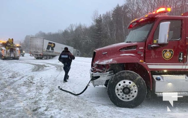 February 16, 2025 Fire Truck Struck Highway 40171