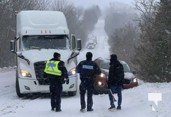 February 16, 2025 Transports Stuck Danforth Road East87