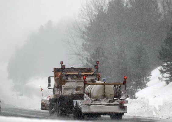 February 17, 2025 MTO Highway 401 Snow Salt Plow105