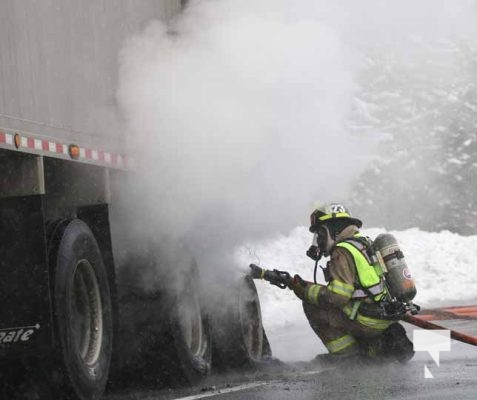 February 17, 2025 Transport Tire Fire Cramahe Township97