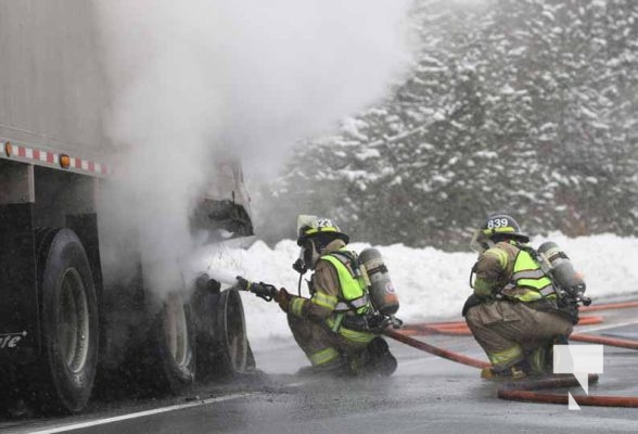 February 17, 2025 Transport Tire Fire Cramahe Township98