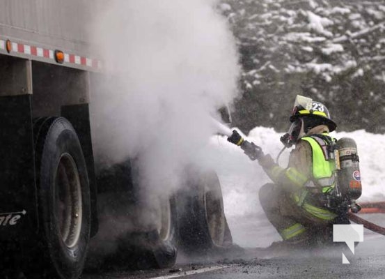 February 17, 2025 Transport Tire Fire Cramahe Township99