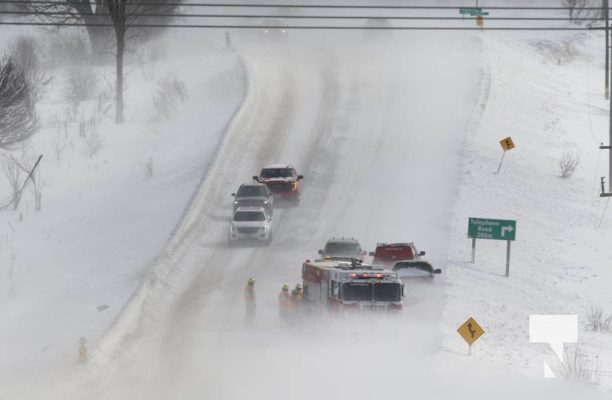 February 18, 2025 Collision Burnham Street Couty Road 18 Whiteout140