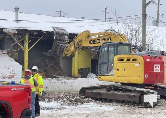 February 3, 2025 Curling Club Lakeshore Auto Electric Building Torn Down45