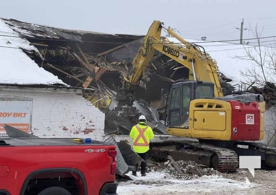 February 3, 2025 Curling Club Lakeshore Auto Electric Building Torn Down47