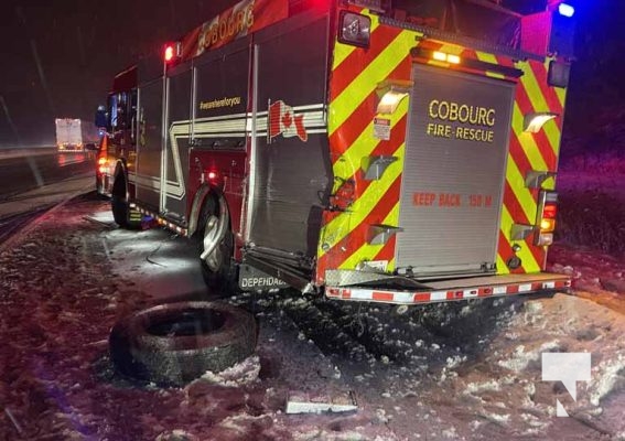 February 3, 2025 Firetruck Struck by Transport Highway 40110