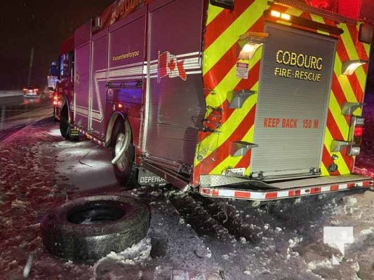 February 3, 2025 Firetruck Struck by Transport Highway 40112