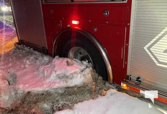 February 3, 2025 Firetruck Struck by Transport Highway 40113