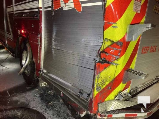 February 3, 2025 Firetruck Struck by Transport Highway 40115