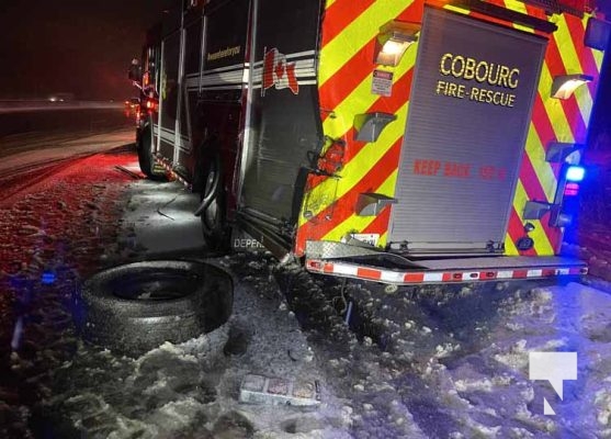 February 3, 2025 Firetruck Struck by Transport Highway 40116