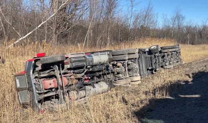 March 17, 2025 Transport Rollover Highway 401 Cobourg623