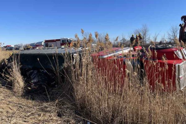 March 17, 2025 Transport Rollover Highway 401 Cobourg631