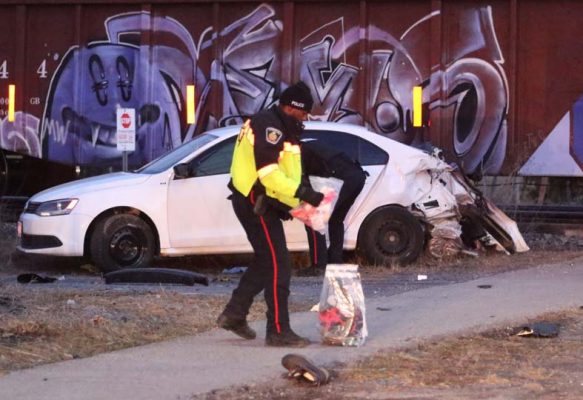 March 20, 2025 Train vs Car Cobourg684