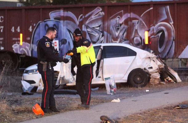 March 20, 2025 Train vs Car Cobourg687