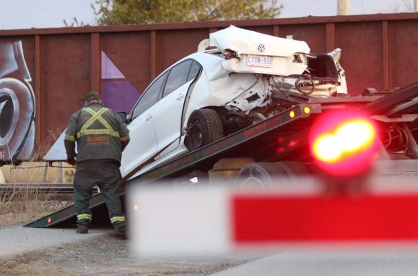 March 20, 2025 Train vs Car Cobourg691