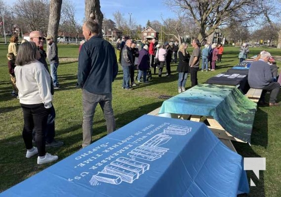 April 28, 2025 Poetry Picnic Tables Victoria Park1937