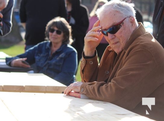 April 28, 2025 Poetry Picnic Tables Victoria Park1953