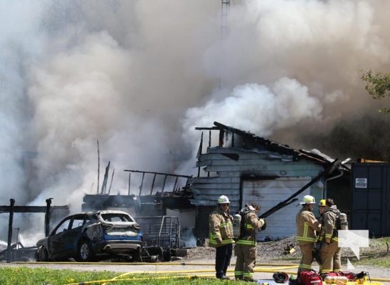 May 11, 2025 House Fire Grandview Road Alnwick Haldimand Township2298