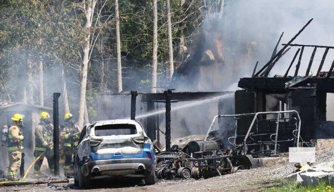 May 11, 2025 House Fire Grandview Road Alnwick Haldimand Township2310