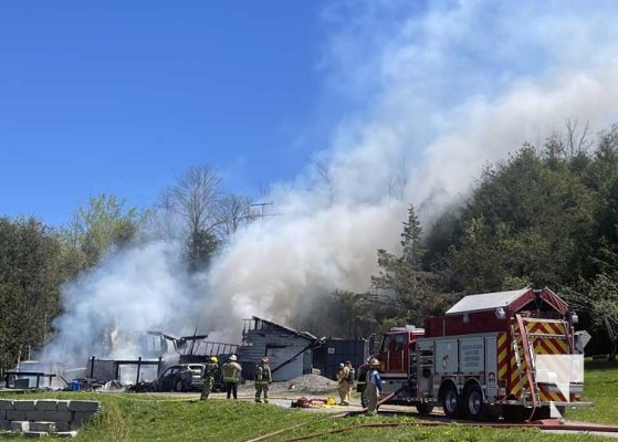 May 11, 2025 House Fire Grandview Road Alnwick Haldimand Township2317