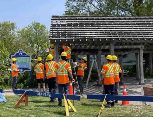 June 4, 2025 Removing Tearing Down Entrance Boardwalk3134