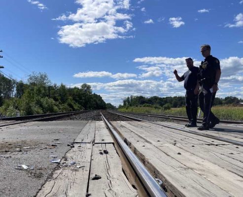 July 21, 2025 Pickup vs VIA train east of Cobourg5012