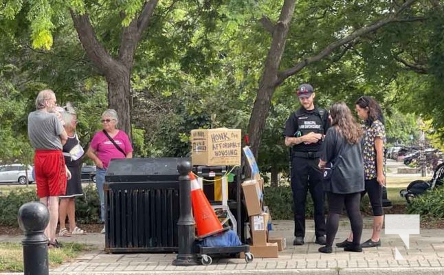 July 26, 2025 Homeless Protest Cobourg5175