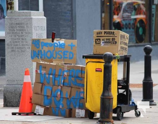 July 26, 2025 Homeless Protest Cobourg5177