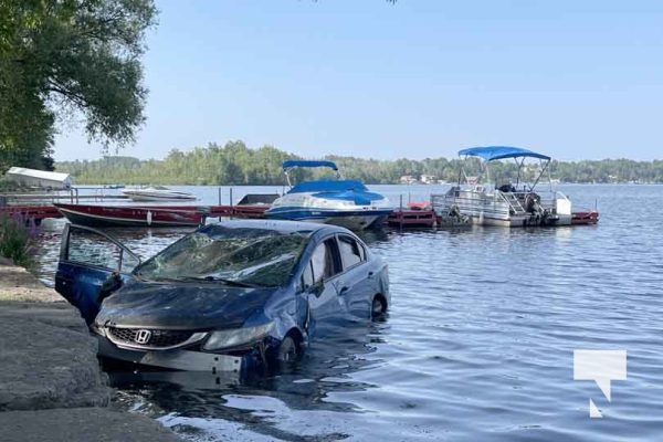 July 28, 2025 Car into Rice Lake Shearer Point Road5342
