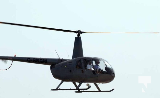 August 16, 2025 Helicopter Cobourg Pier Harbour5746
