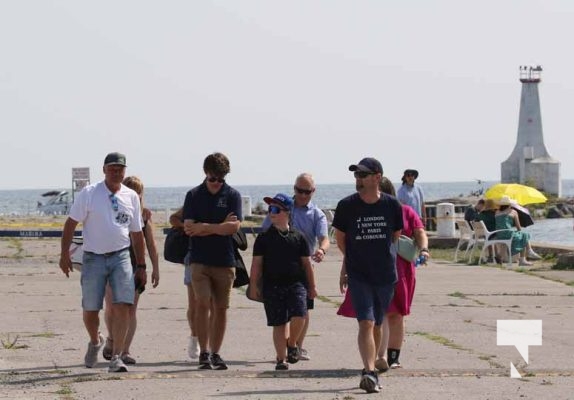 August 16, 2025 Helicopter Cobourg Pier Harbour5755