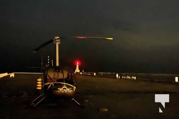August 16, 2025 Helicopter Cobourg Pier Harbour5773