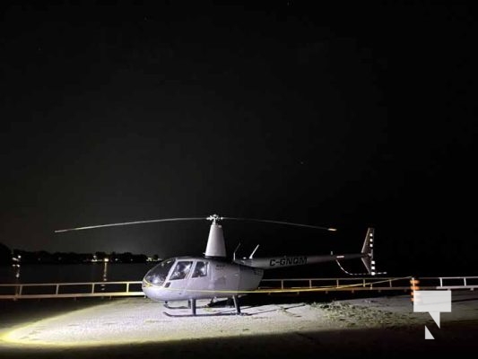 August 16, 2025 Helicopter Cobourg Pier Harbour5774