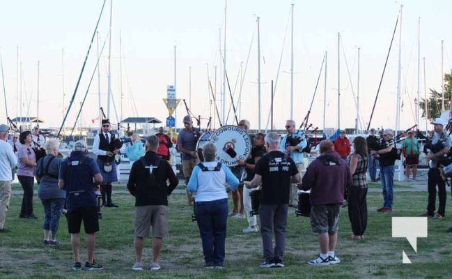 August 31, 2025 Cobourg Legion Pipes and Drums Flash Mob 0498