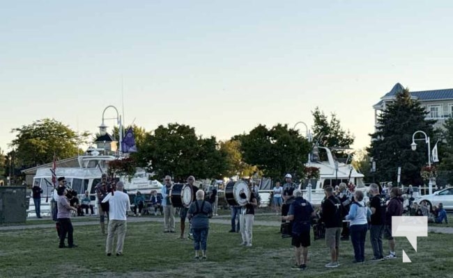 August 31, 2025 Cobourg Legion Pipes and Drums Flash Mob 0503
