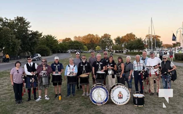 August 31, 2025 Cobourg Legion Pipes and Drums Flash Mob 0504