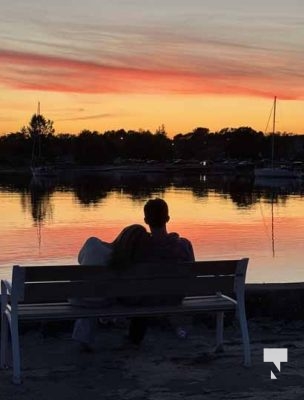 September 1, 2025 Sunset Couple Cobourg 0535