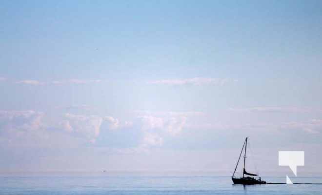 September 1, 2025 Sunset Sailboat Cobourg 0541