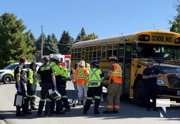 September 16, 2025 School Bus vs Car MVC Hamilton Township 0975