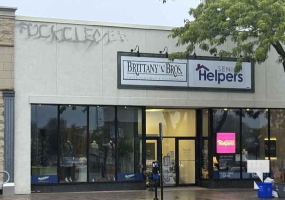 September 25, 2025 Vandalism Downtown Cobourg 1255