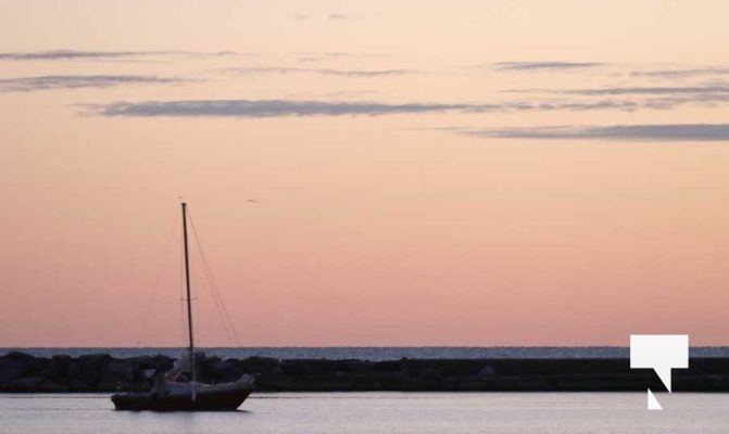 October 15, 2025 Sunset Cobourg Harbour 1722